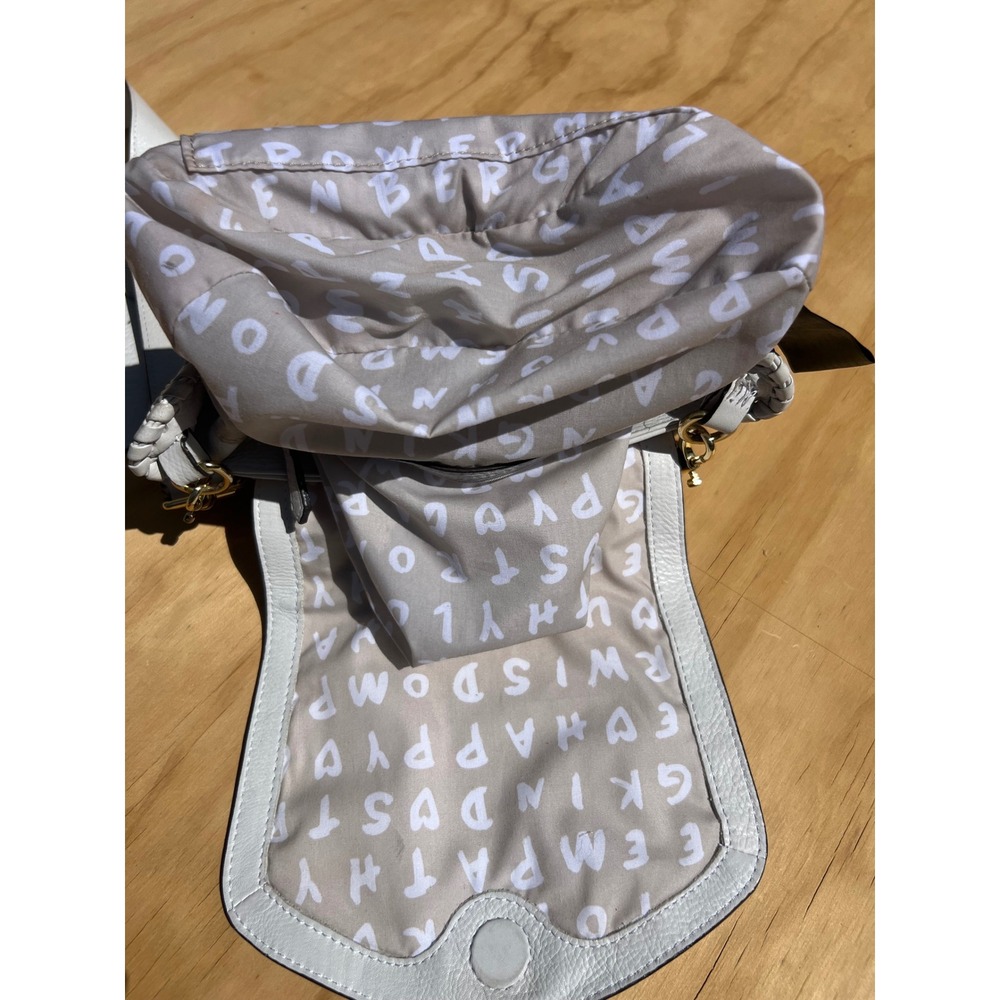 Aimee Kestenberg whiteLeather Whipstitch Crossbody Bag with Empathy Lining - Picture 6 of 10